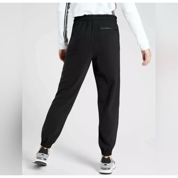 Athleta Metropolis Jogger pants black high rise ruched elastic waist travel 0 - Picture 14 of 14